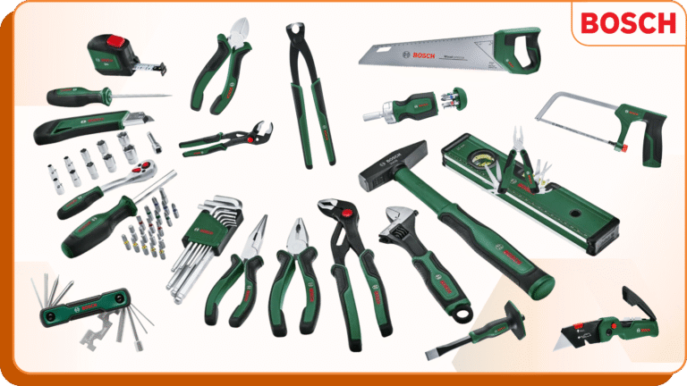 Selection of Bosch green workshop items